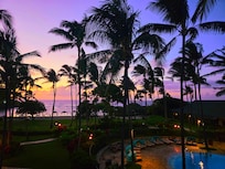 Night view from our room.