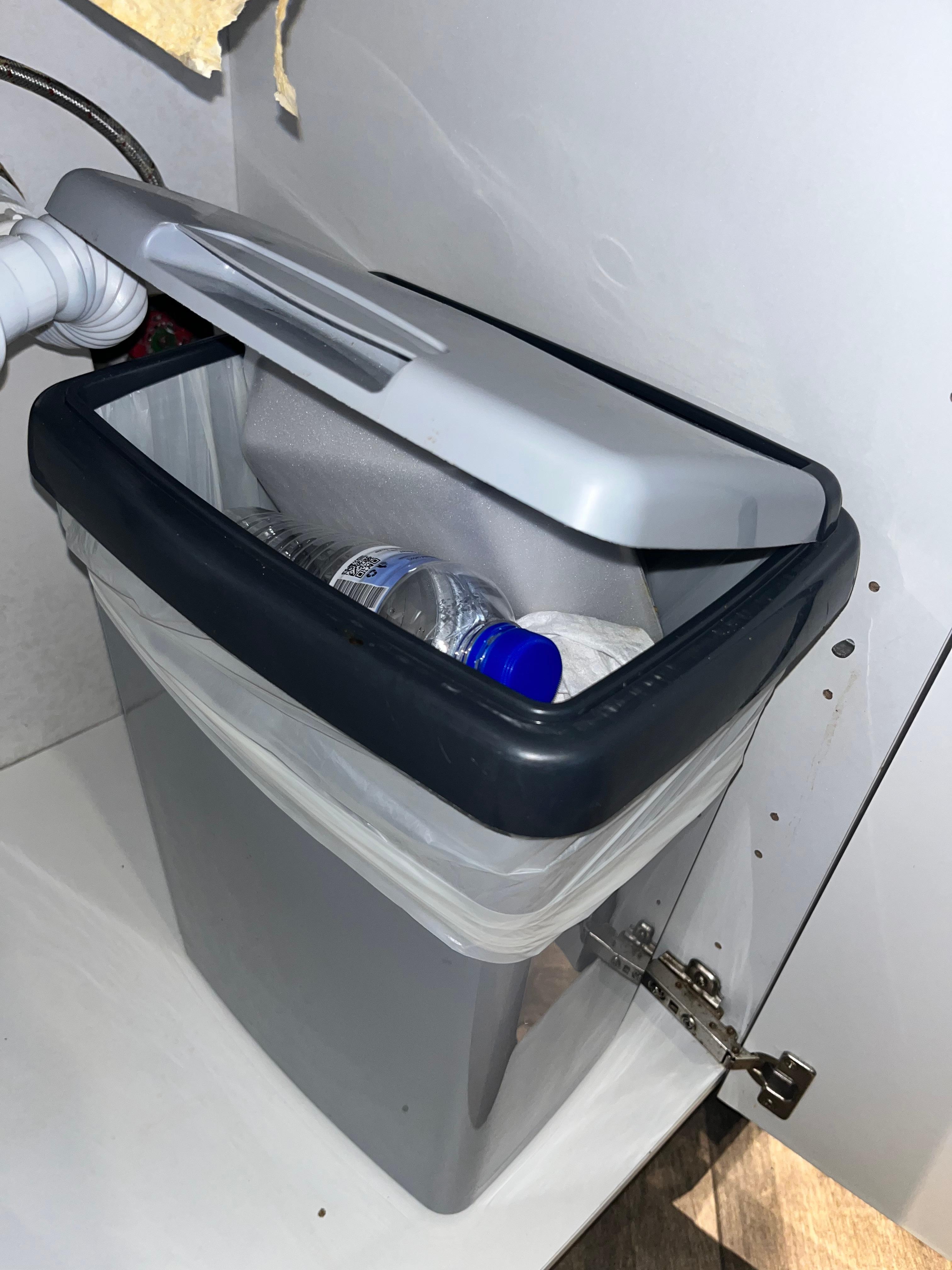 Garage from previous guest in my original room. The smell was horrible  