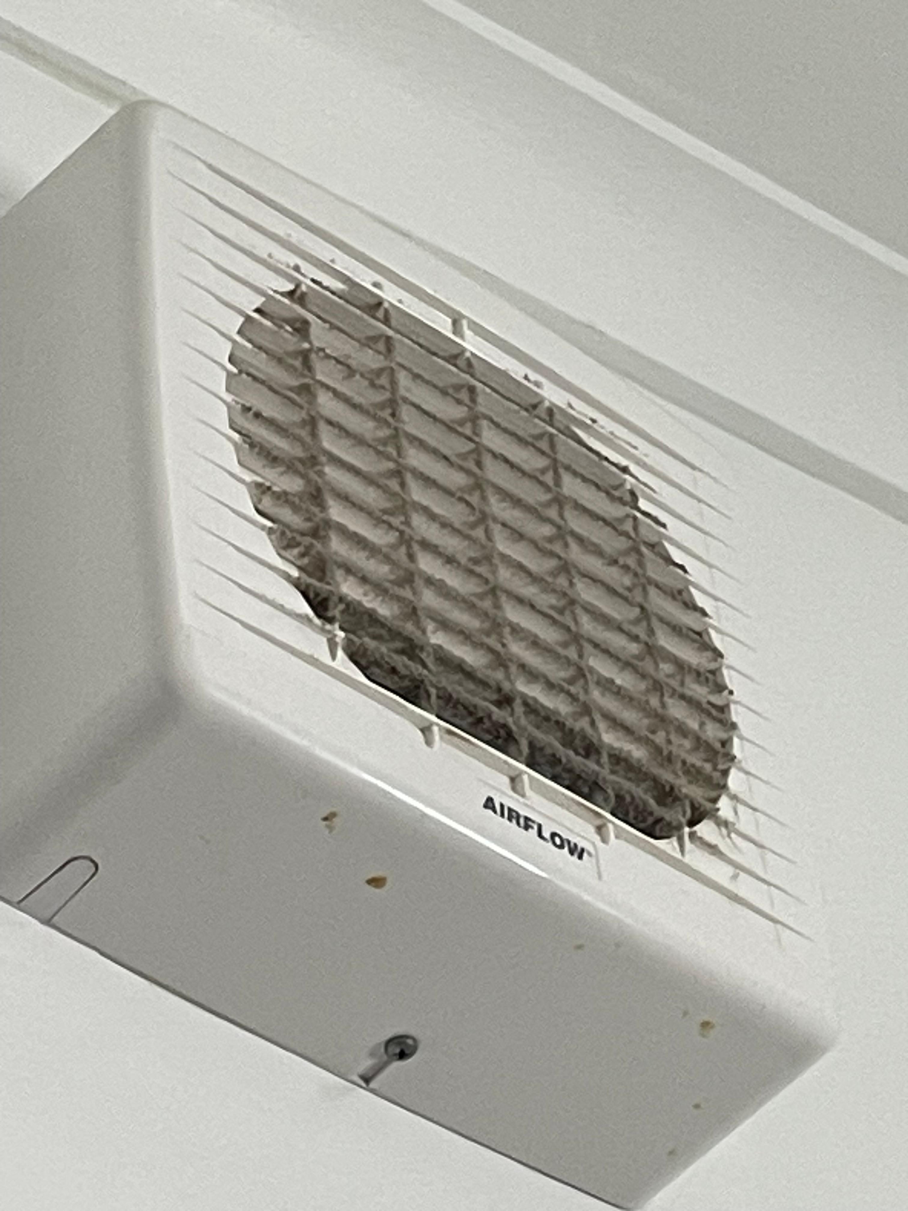Exhaust fan needs a clean