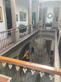 Lobby and balcony