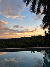 Sunset from the pool