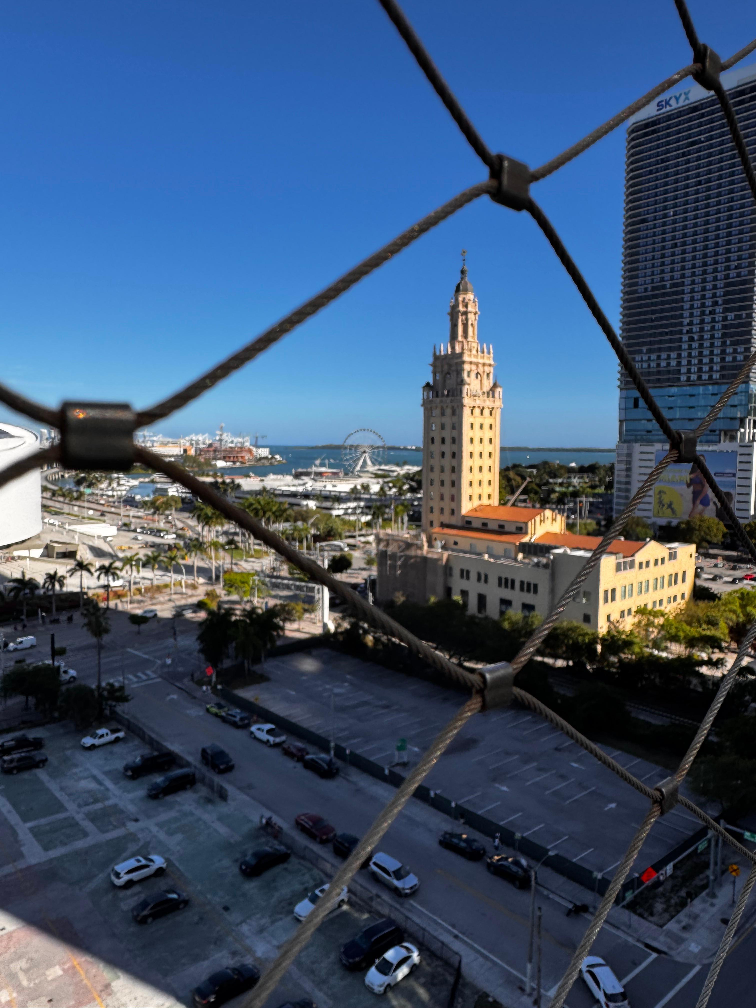 View from the rooftop pool