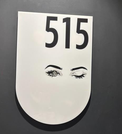 部屋のルームナンバーの表示
とてもおしゃれでした。