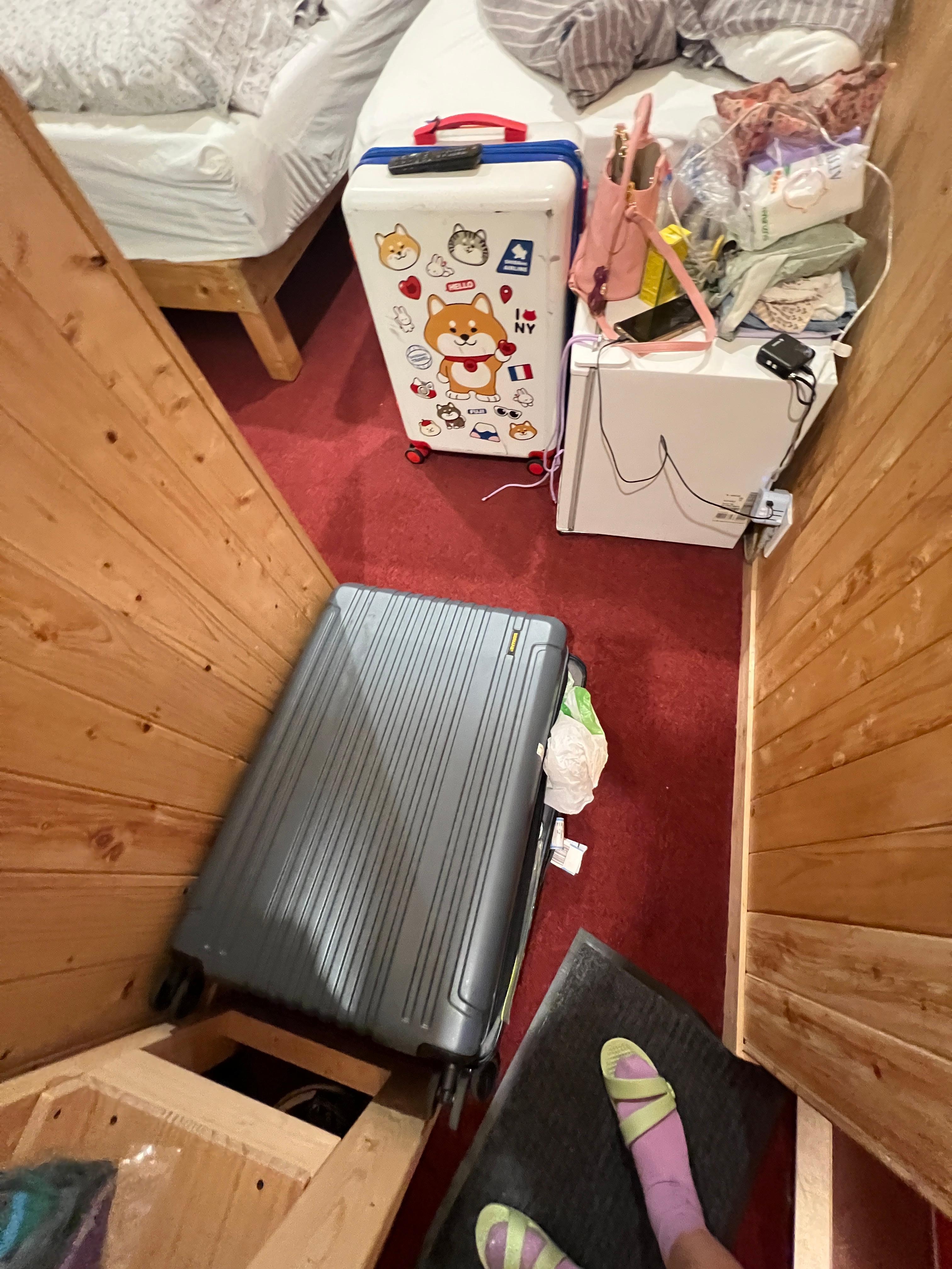 No space for suitcases ! 