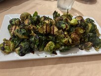 I expected a small plate of Brussel sprouts. This would have been a perfect meal on its own!
