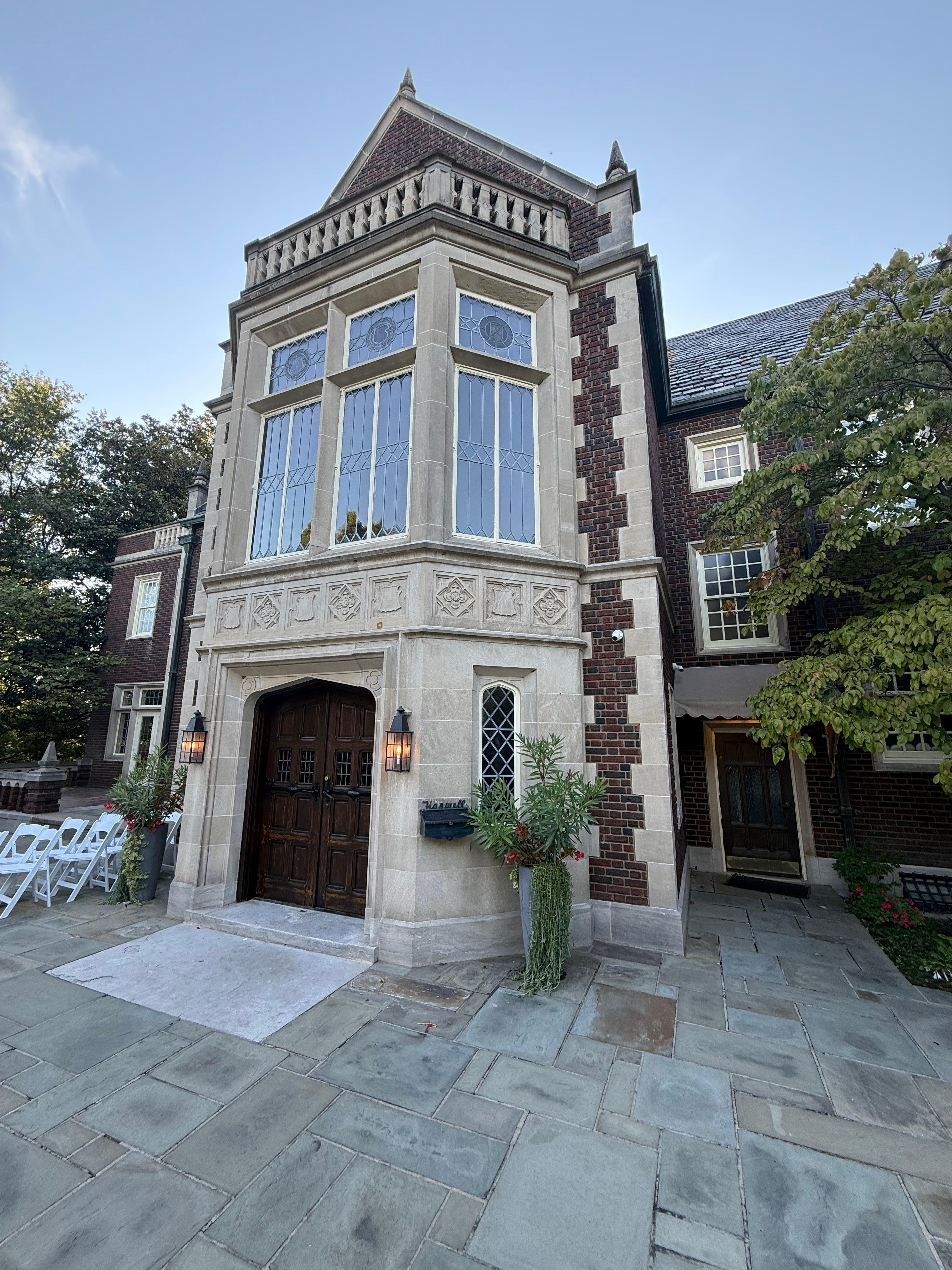 Harwelden Mansion inside the gate. 