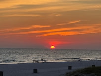 From the beach right in front of the condo