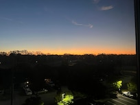 Sunrise out the window.