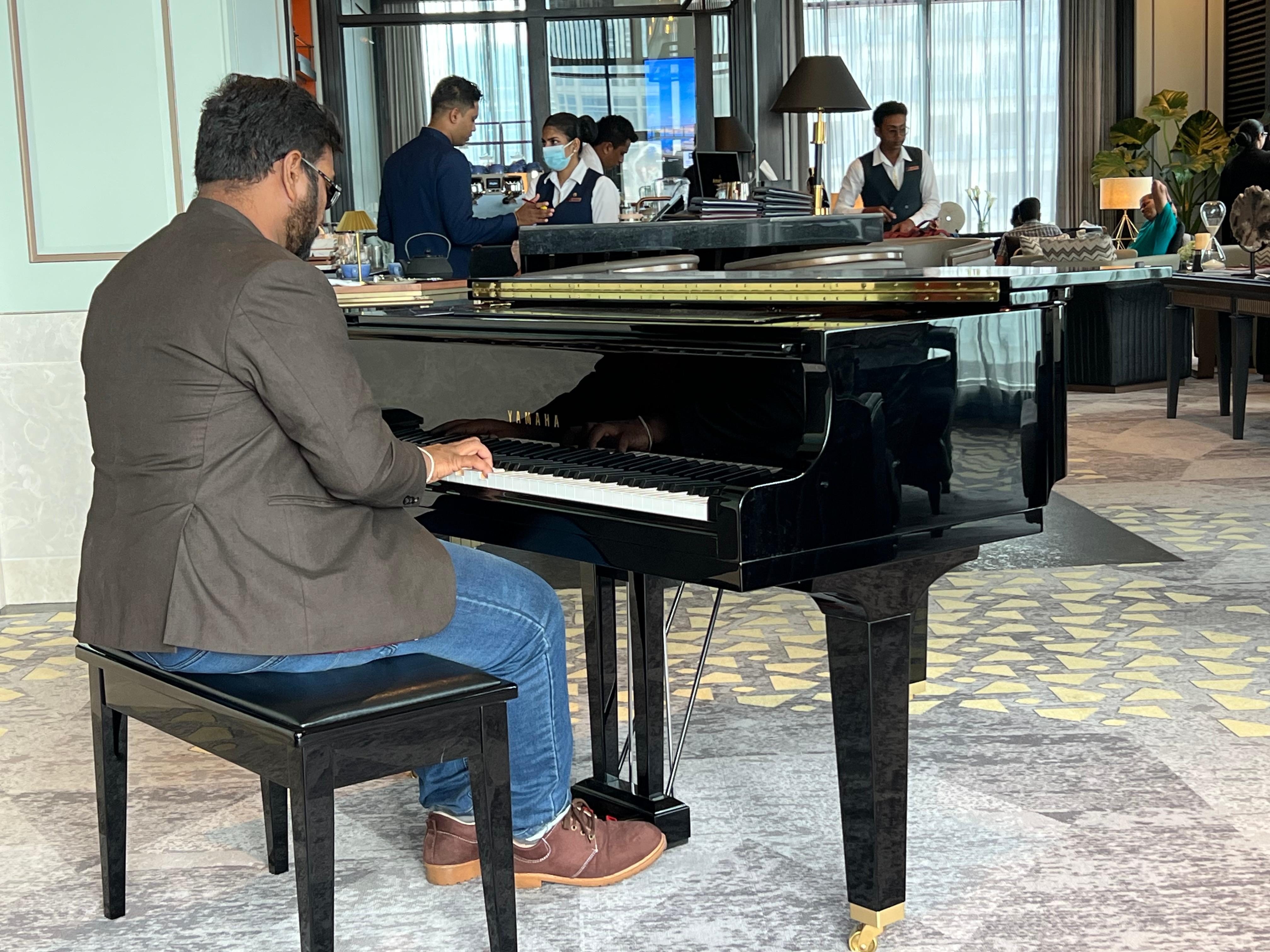 Relaxing piano playing during High Tea and cocktail time.