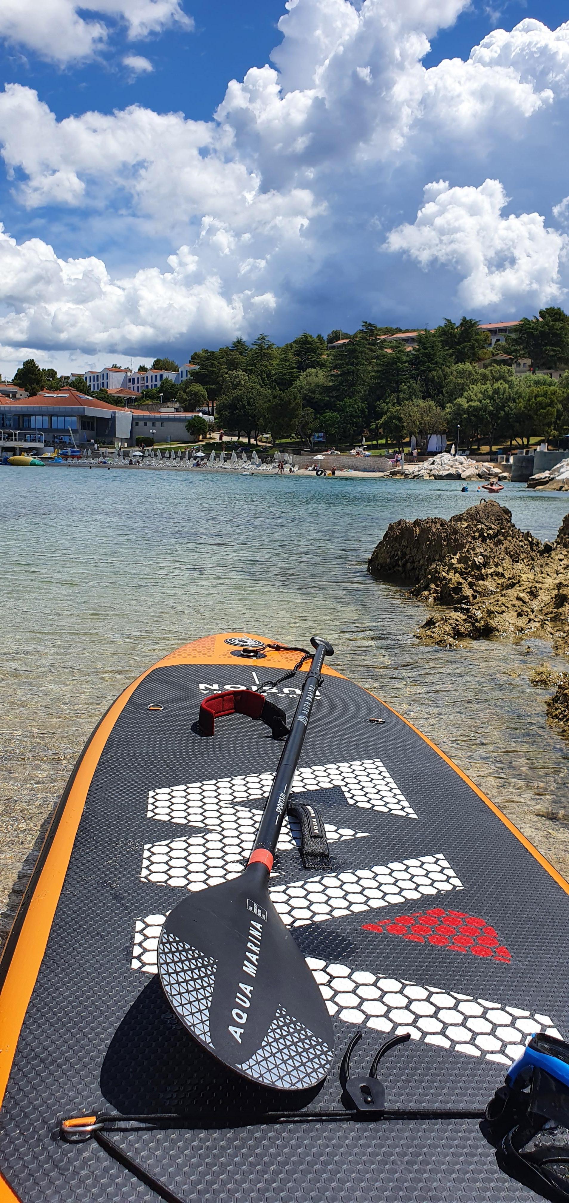 Mit dem SUP aug die kleine Insel