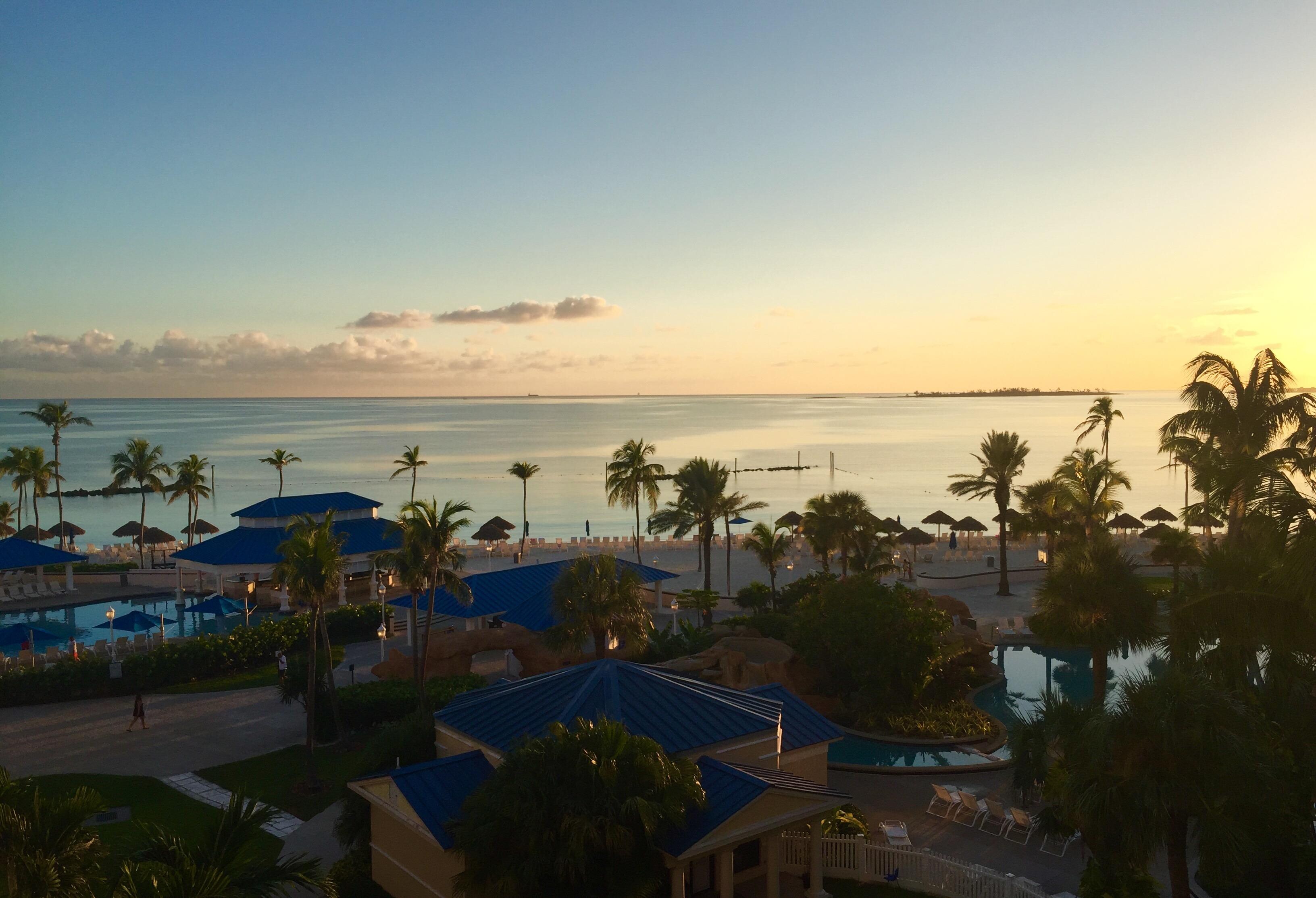 Sunrise view from our room.