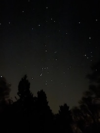 The view of stars