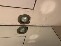 Light in bathroom and patchwork’s