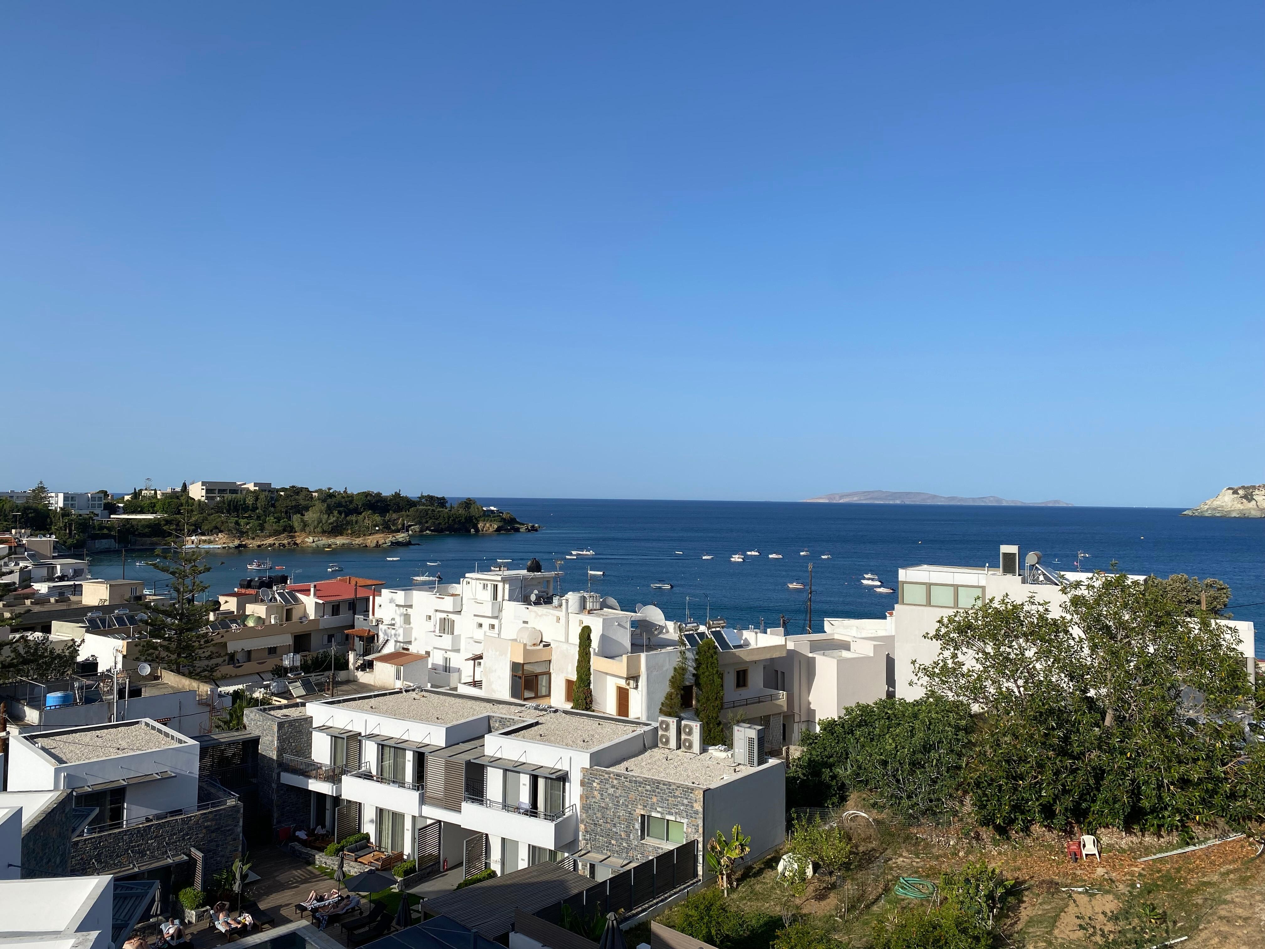 View from the top floor terrace. 