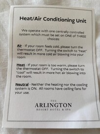 Utterly bizarre and incomprehensible notice about non-existent HVAC system!