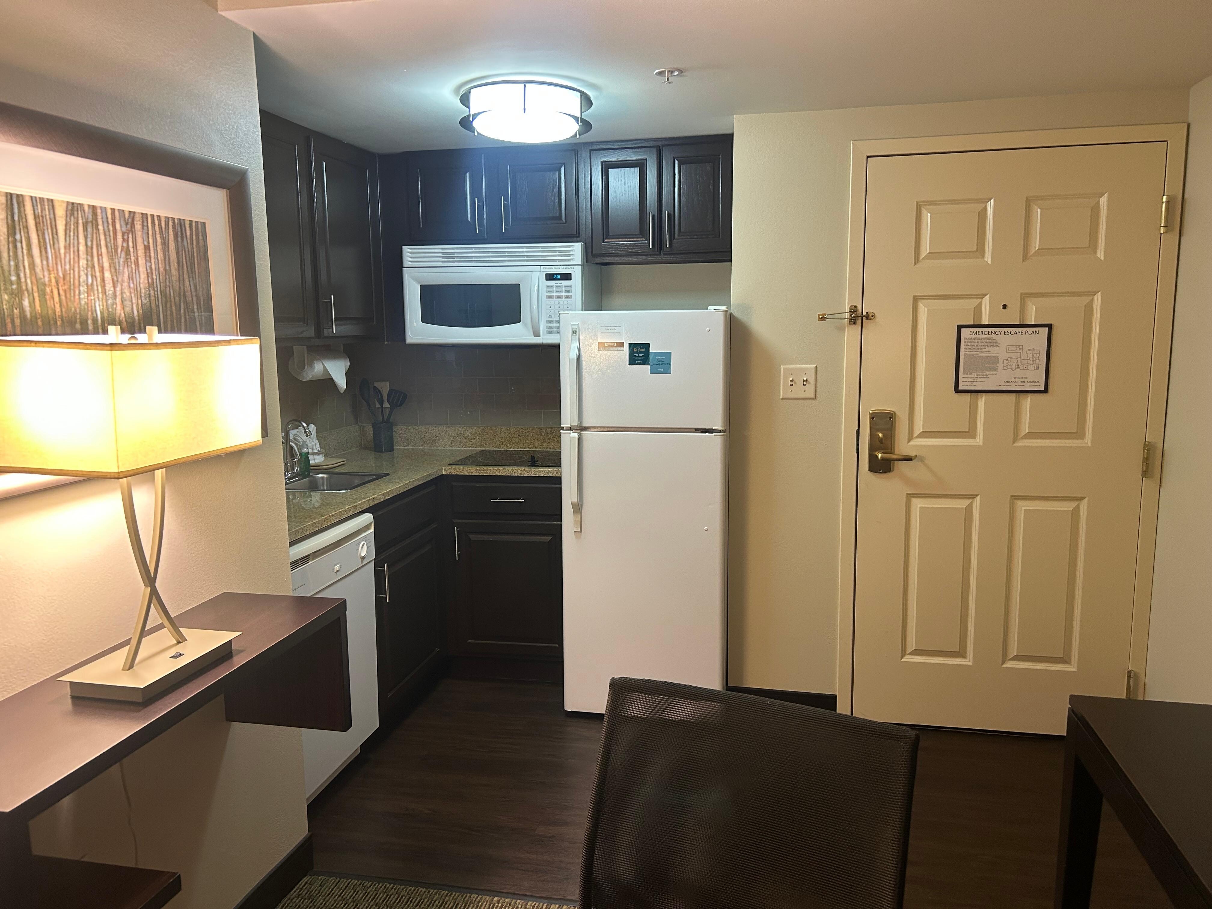 Kitchen area of our room