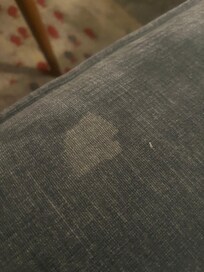 Stained sofa