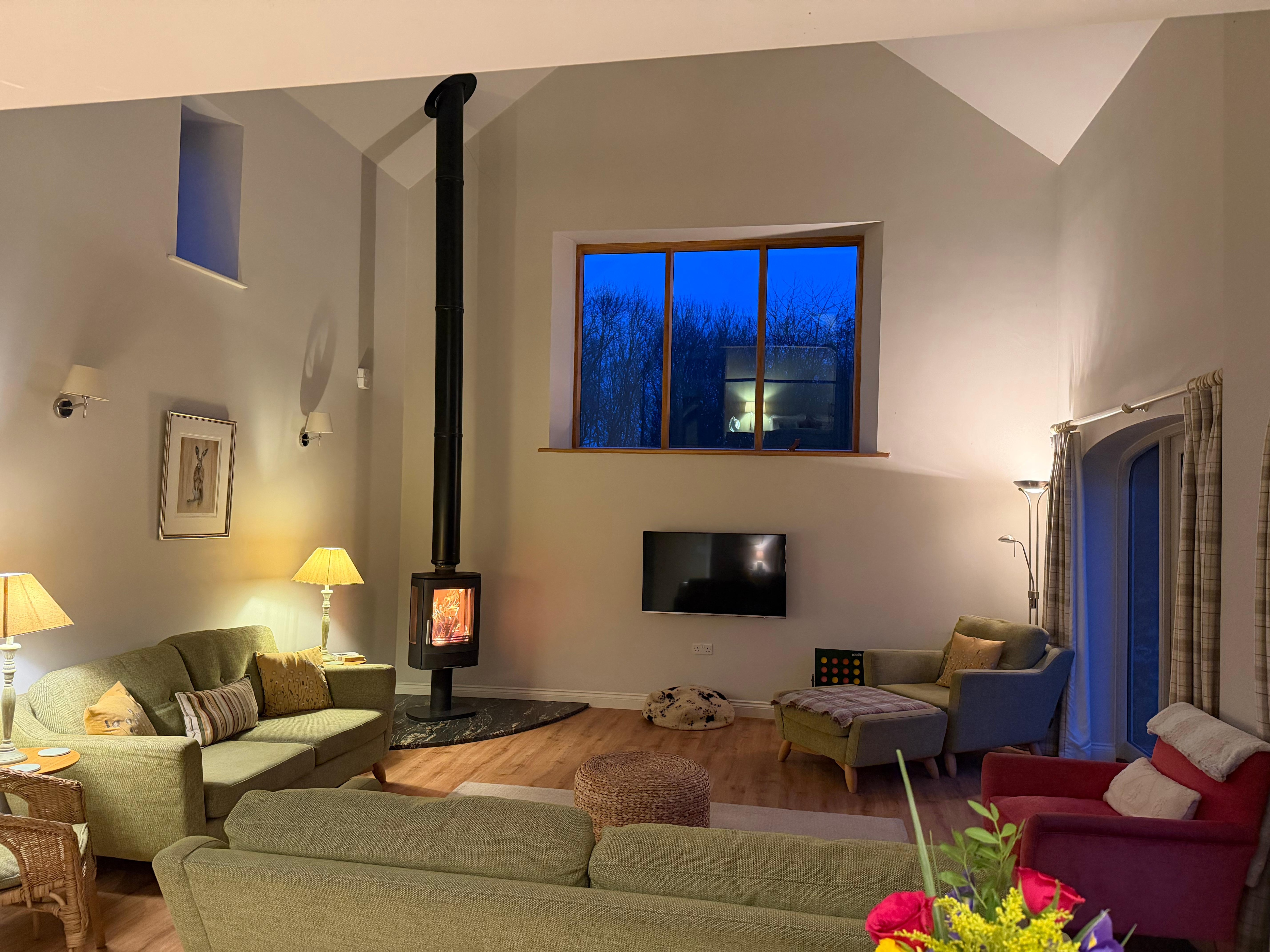 The beautiful living room