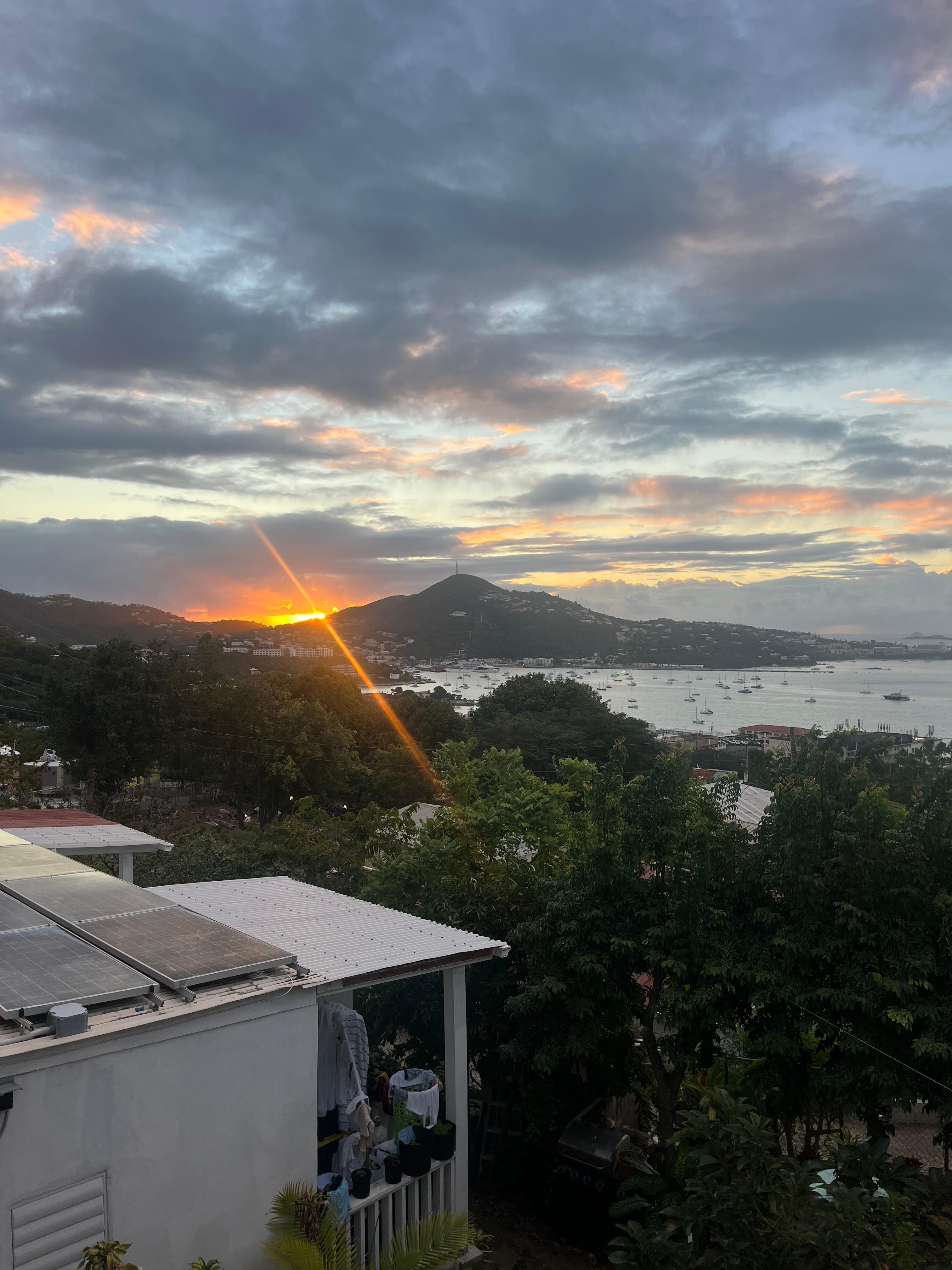 Views from our balcony that’s attached to the living area we rented. 