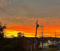 Sunset from the porch sitting in the nice chair.