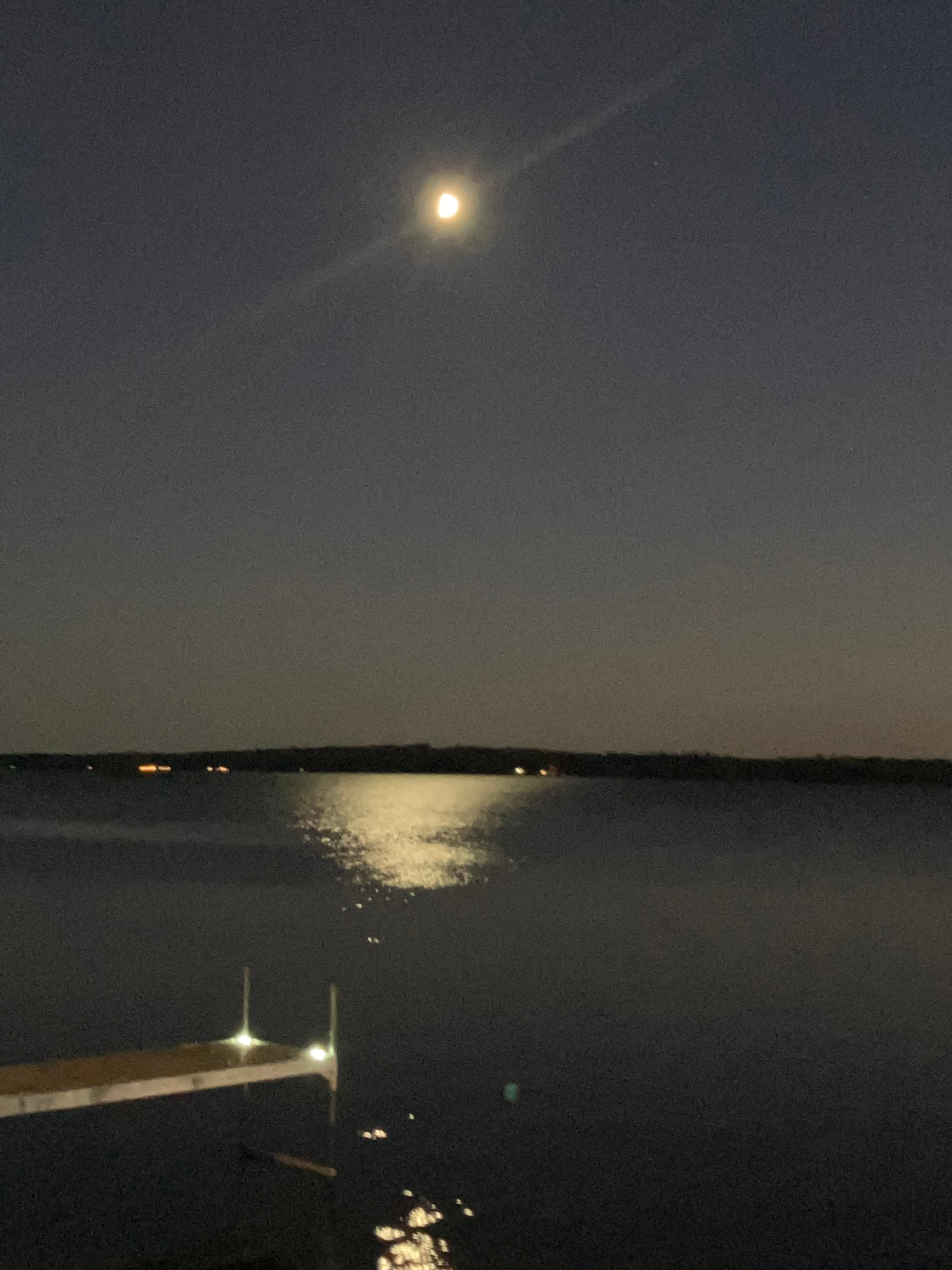 Moonlight on Lake Pushaw
