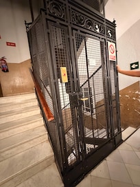 Here’s the lift to our room. Can fit 3 people at a time or 2 people with 2 luggage at a time.