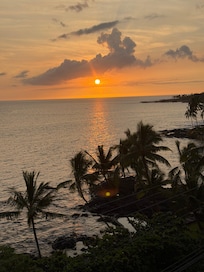 From the balcony.