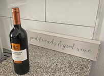 Bottle of wine to welcome us