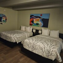 Super cute room. The bed was very comfortable.