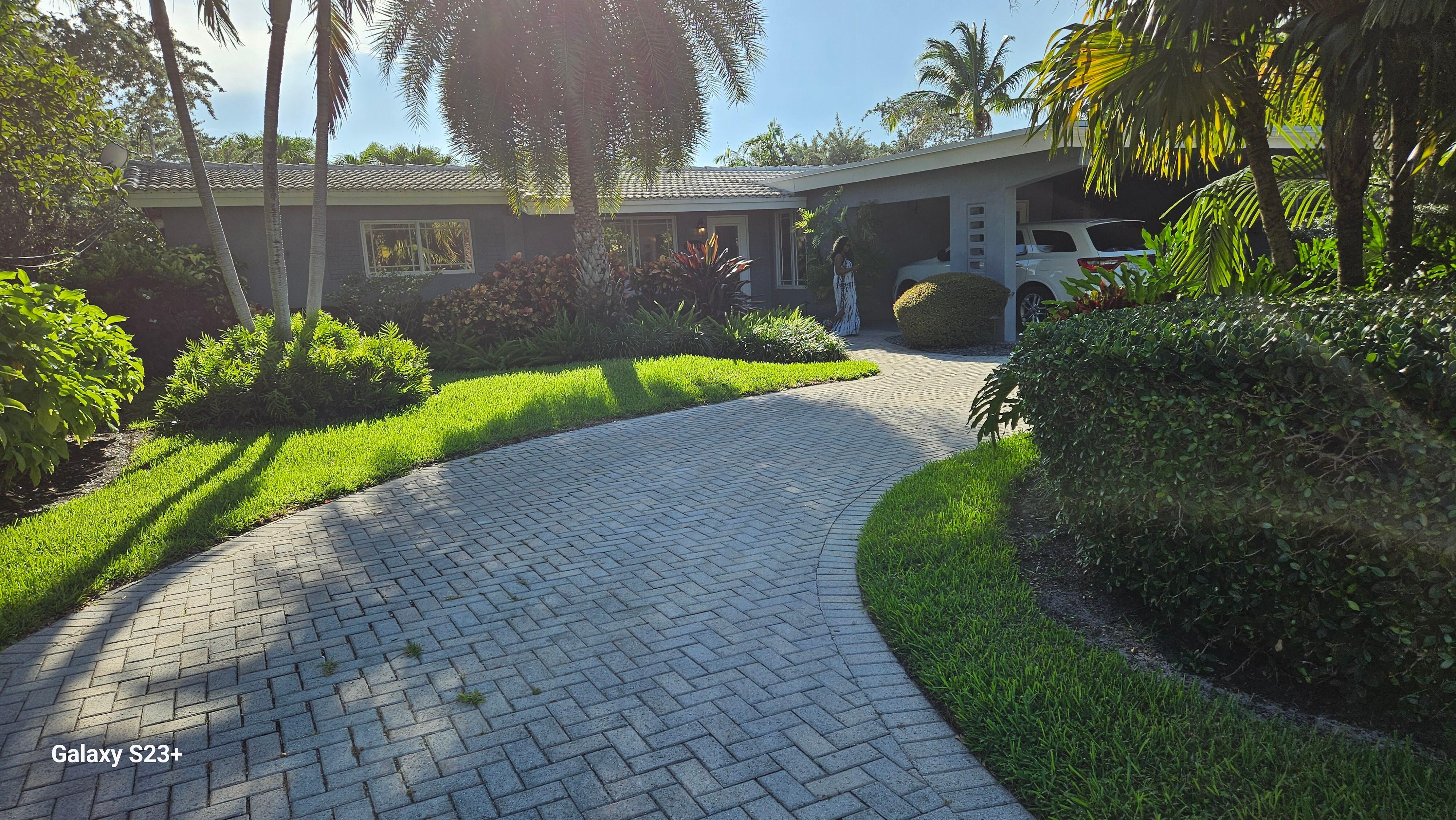 Beautiful landscaping.