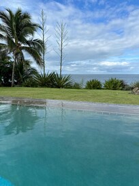 Pool and view towards the ocean
