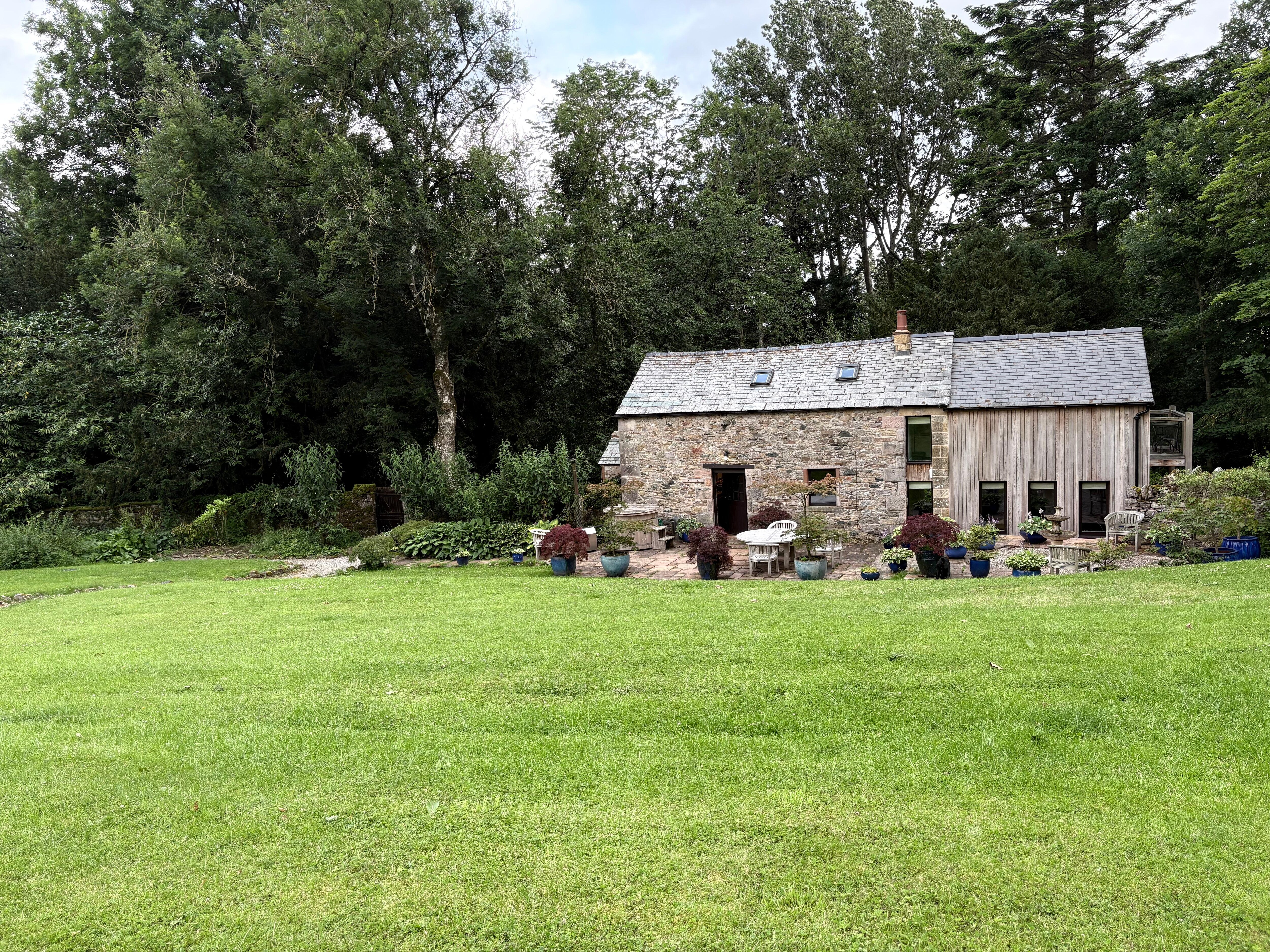 View from the walled garden