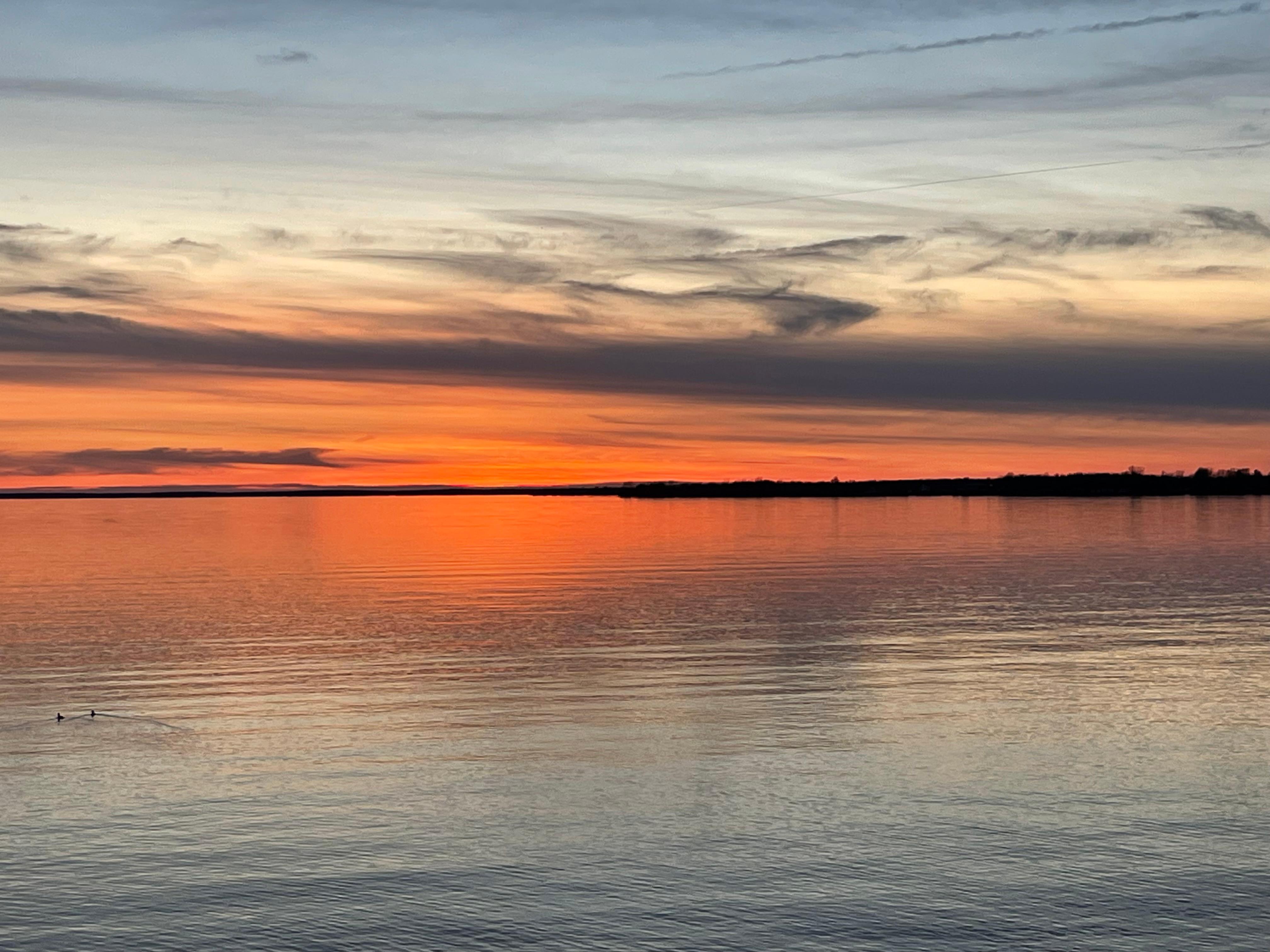 Sunset off the deck
