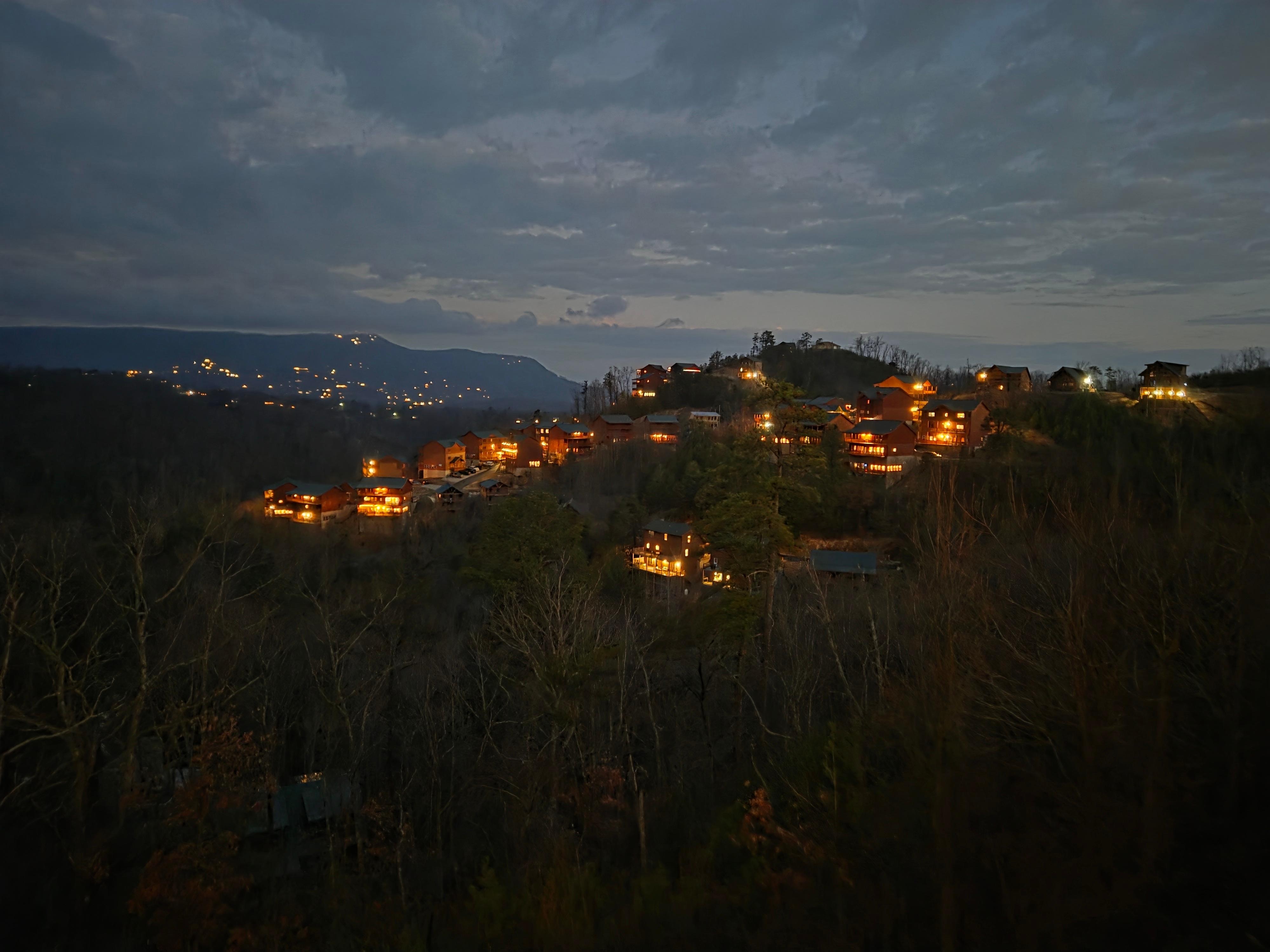 Morning sunrise on a cloudy day. Fairy tale book cover is what came to mind.