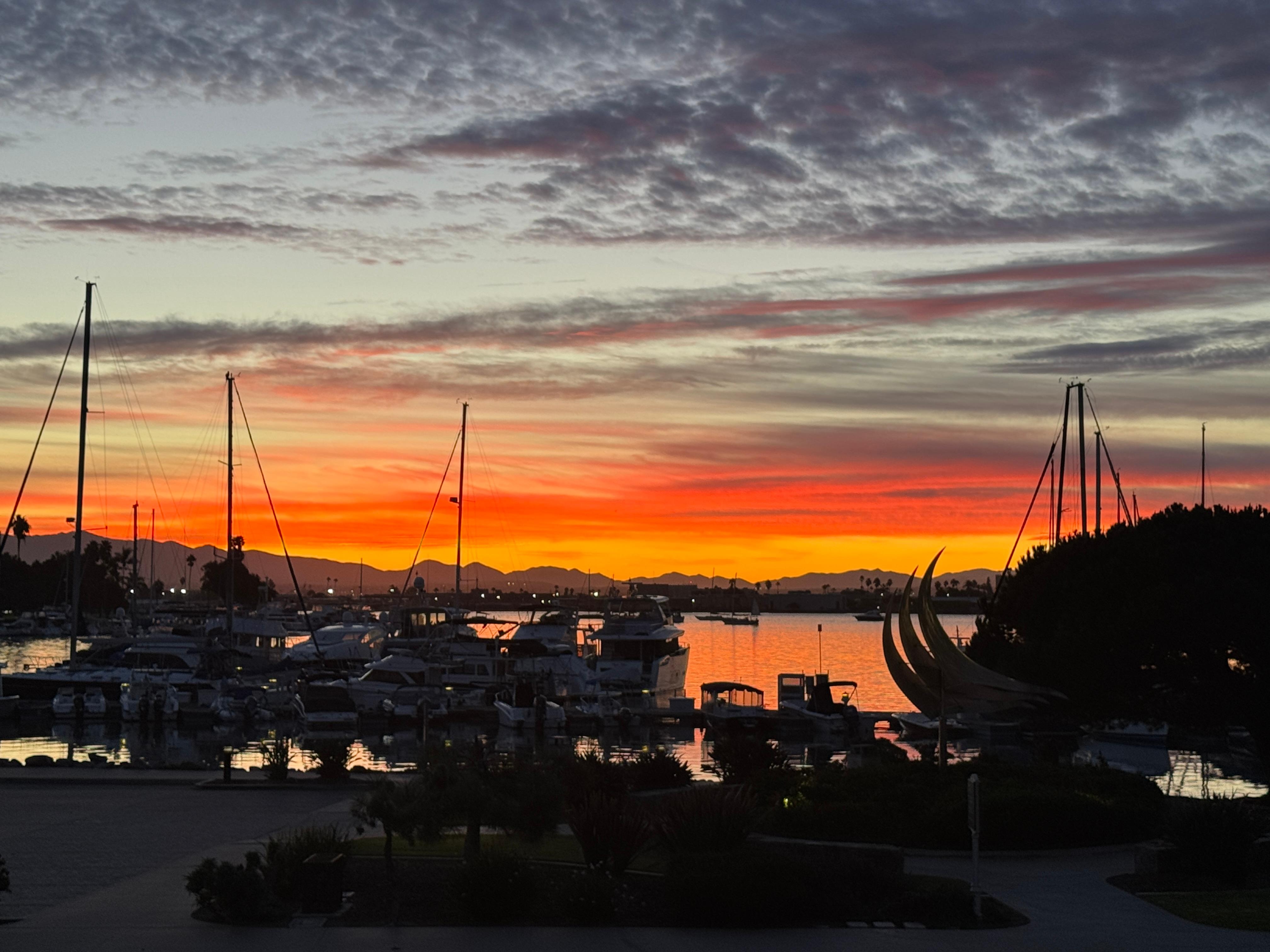 Sunrise from the balcony