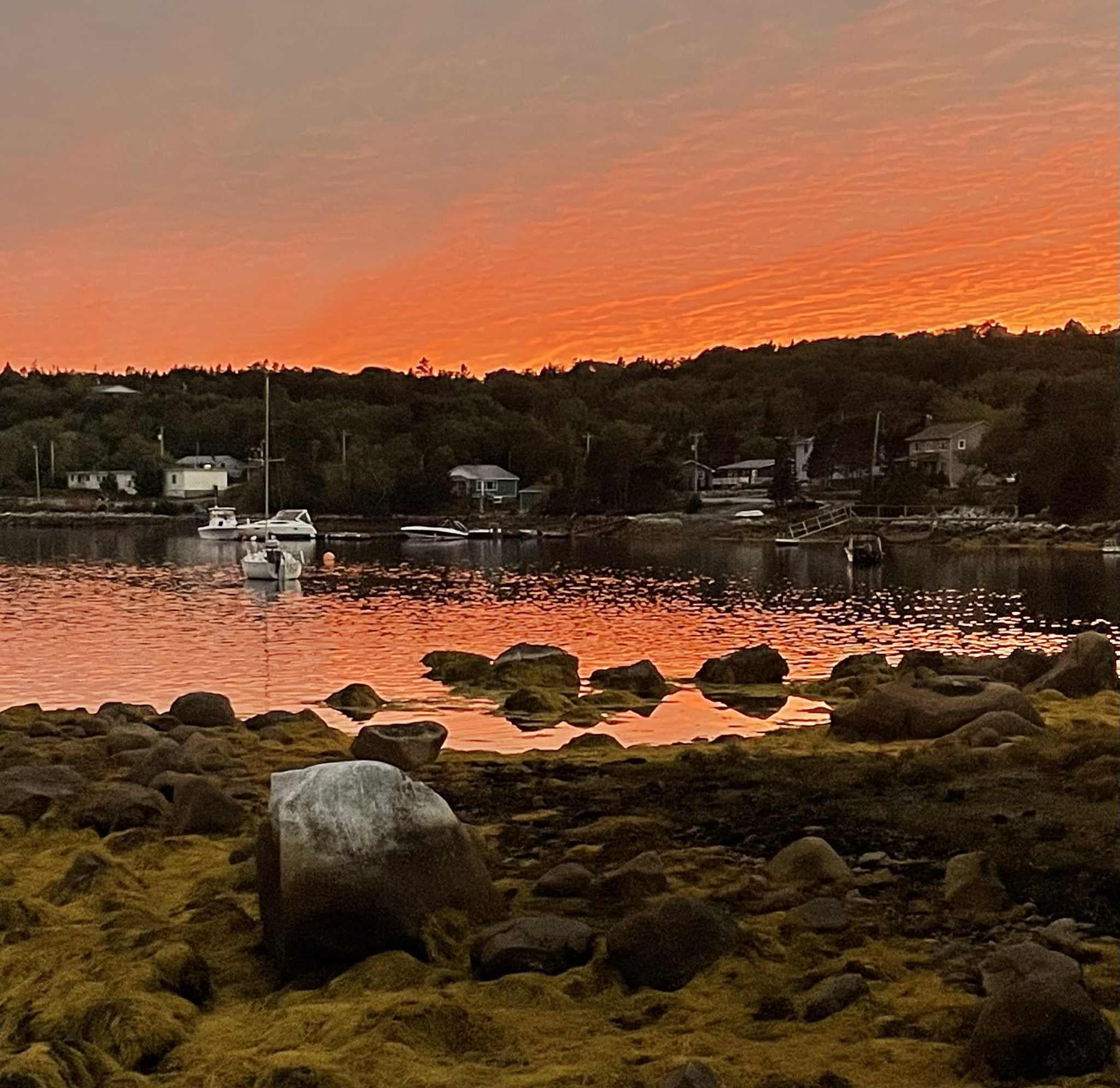 Gorgeous sunset on our last night. Wow