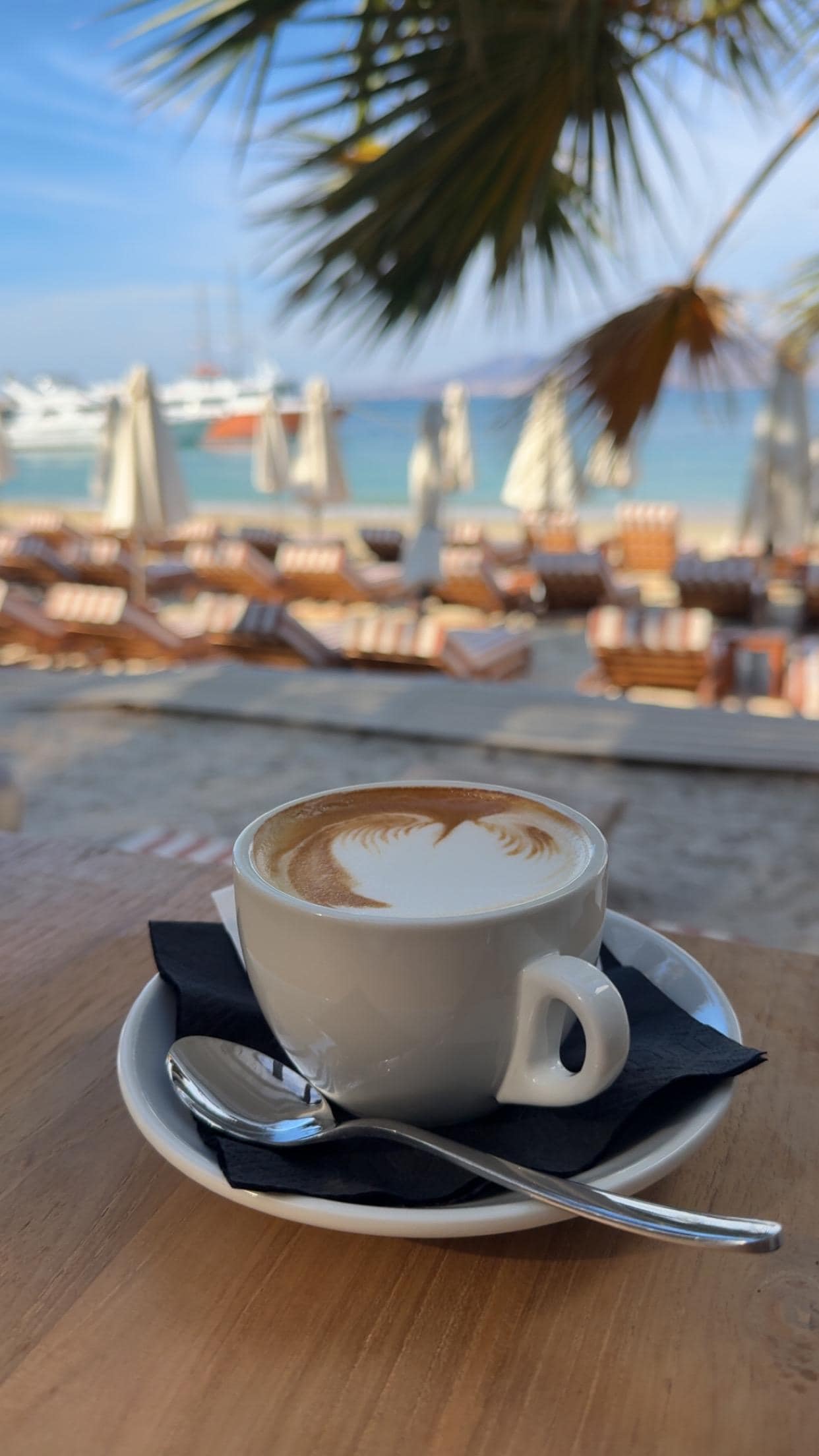 Cappuccino at breakfast