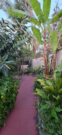 Walk way to room