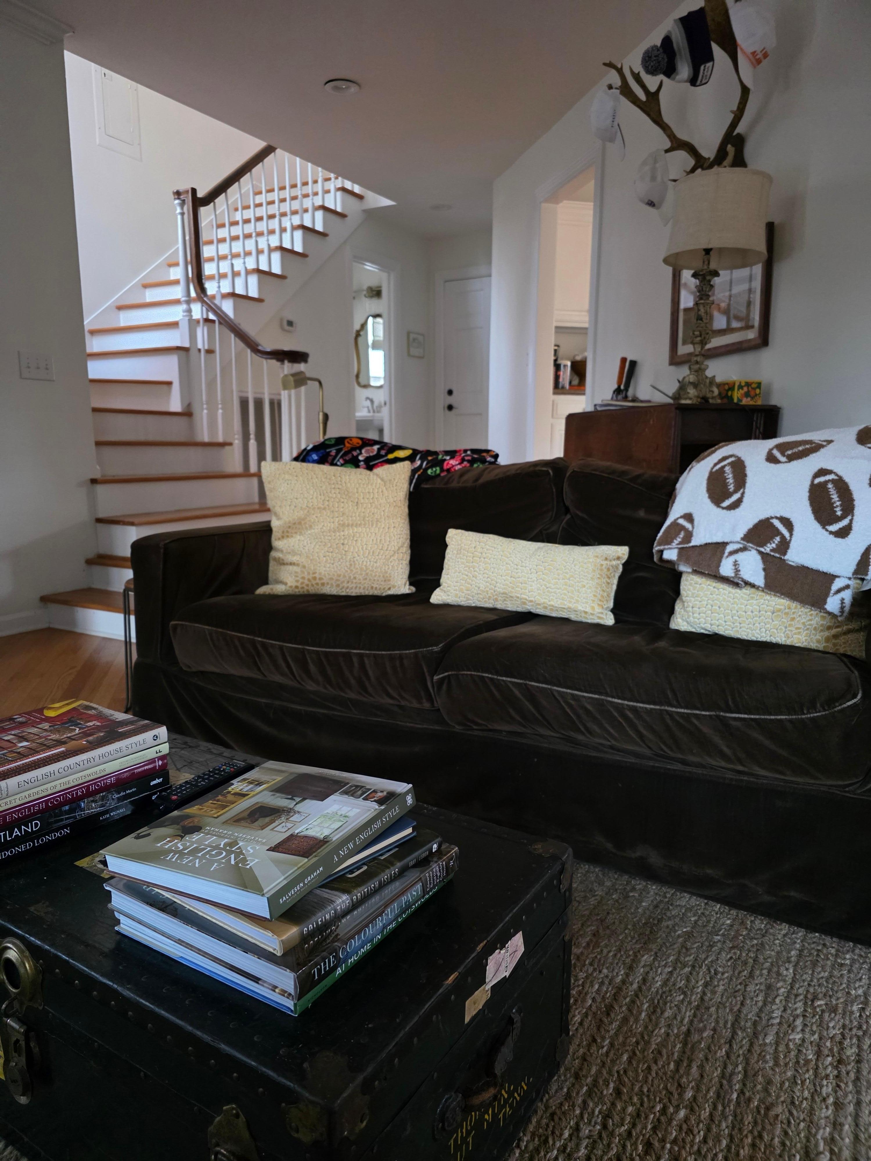 Living room looking at the stairs 