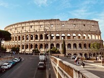 A bit over a mile walk to the Colosseum.