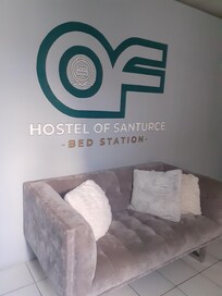 Pic of area after climbing the stairs to the rooms.