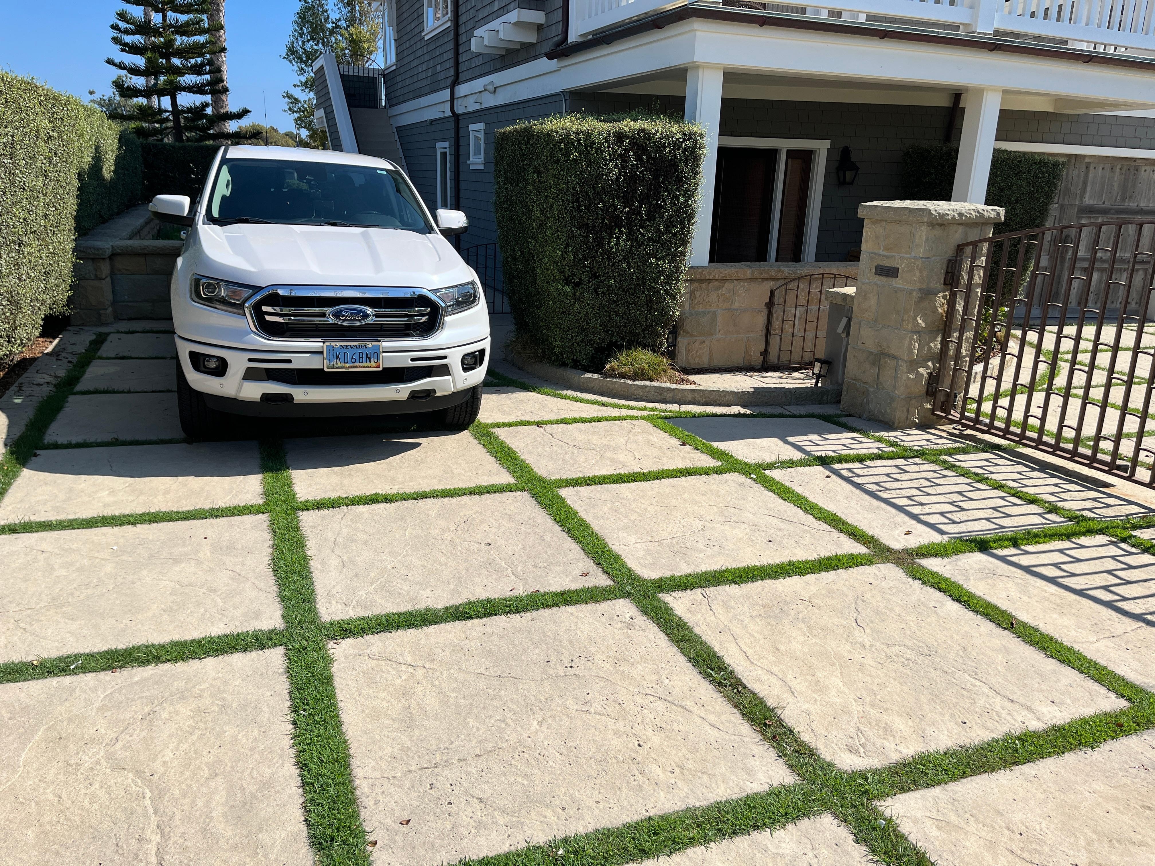 Back area for parking