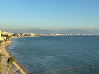 Looking East along the coast