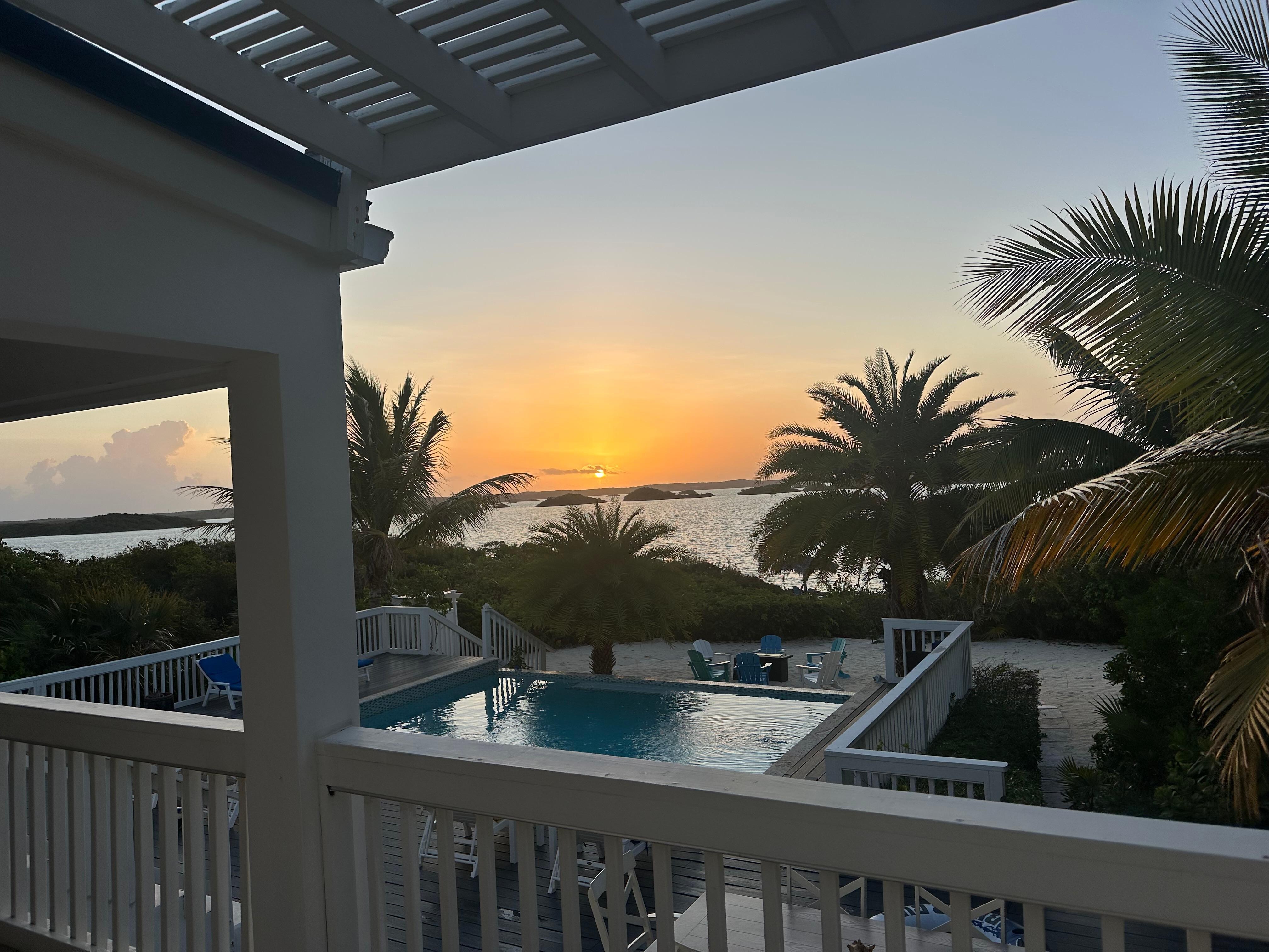 Sunrise from the master bedroom