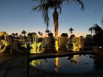 Sunset view from the patio.