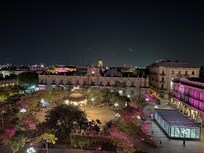 View from our room on Dia de los Muertos.