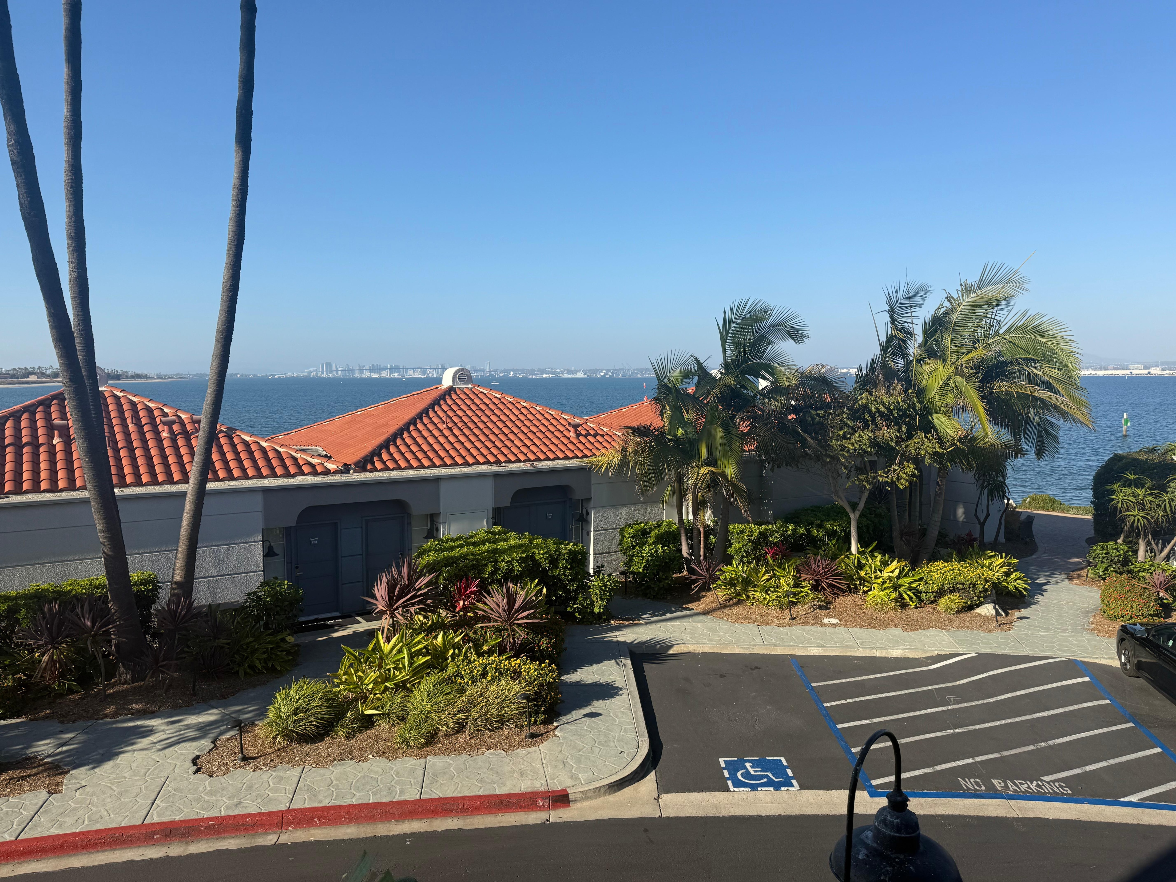 Looking from our room, you could see the San Diego skyline.