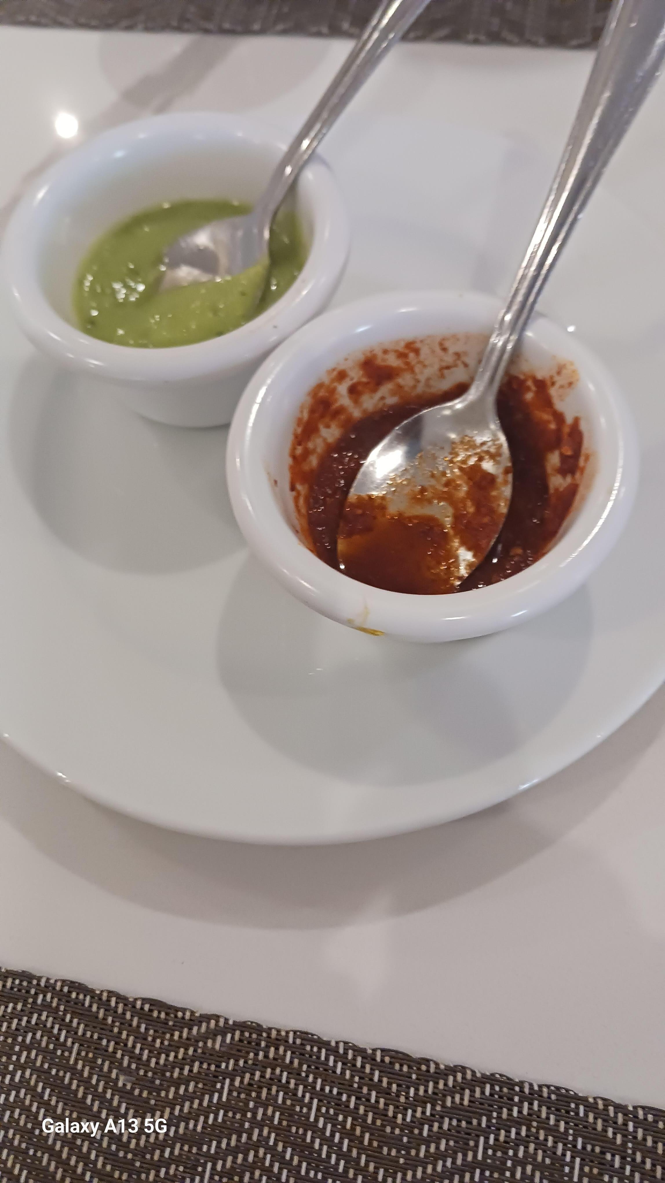 Leftover salsa was given to me for my breakfast.