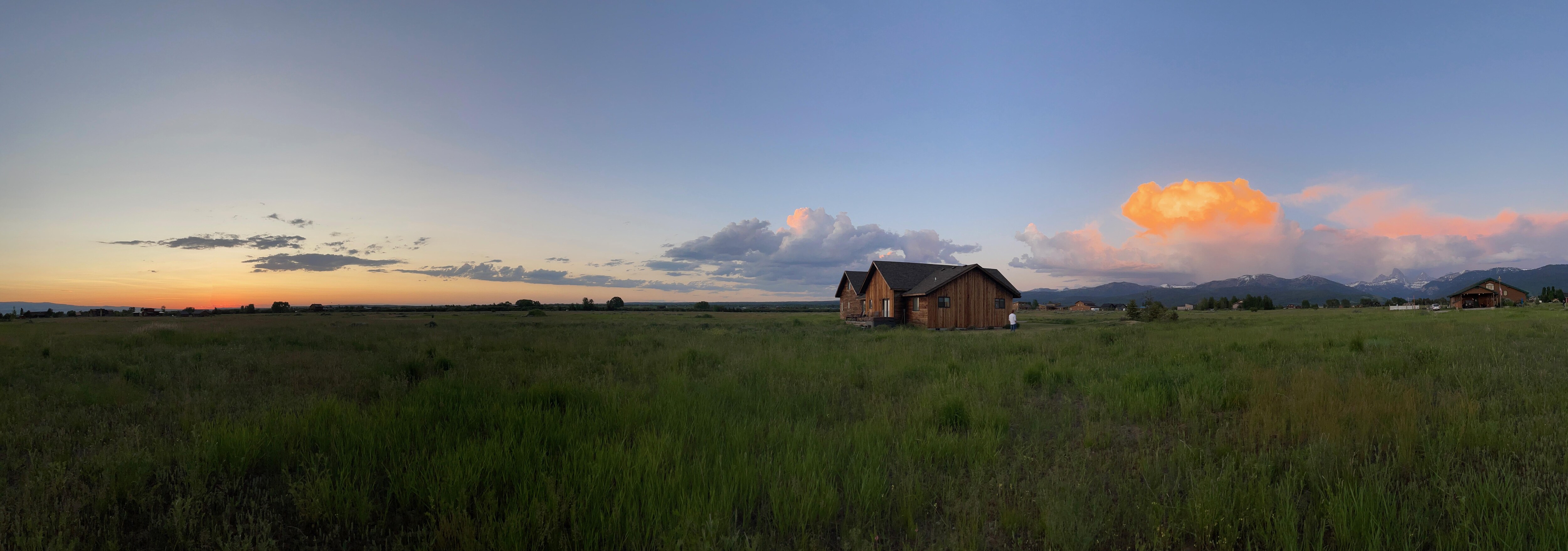 Panoramic sunset