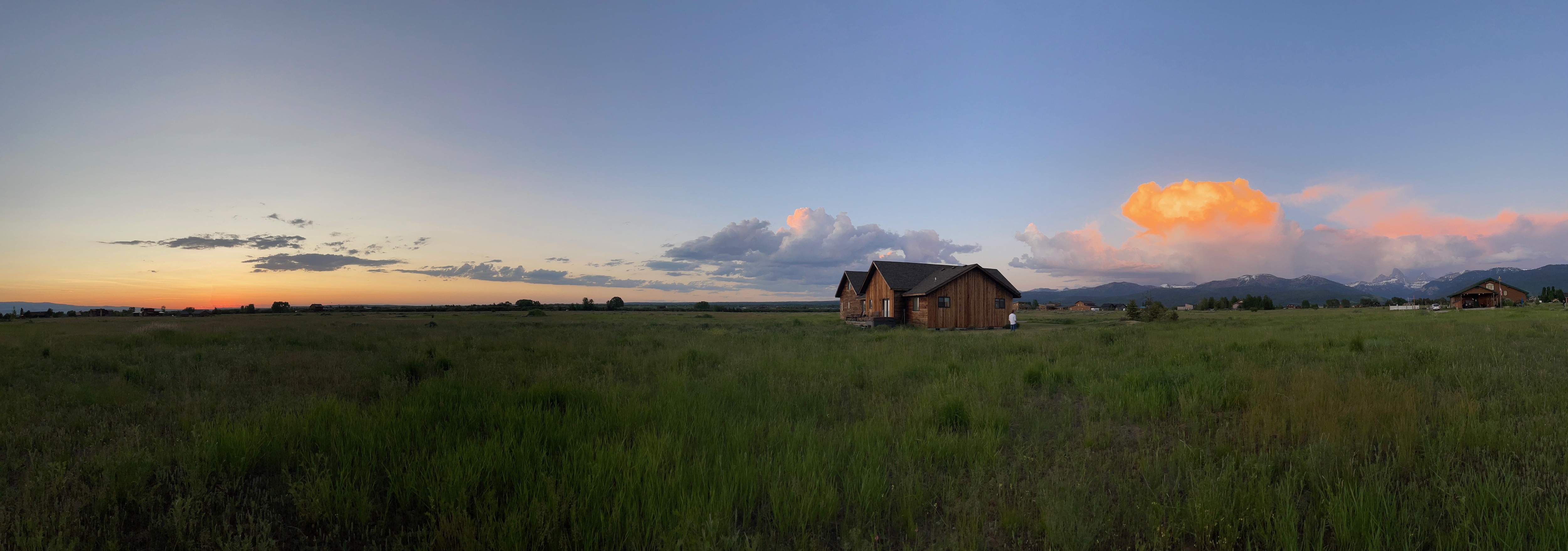 Panoramic sunset